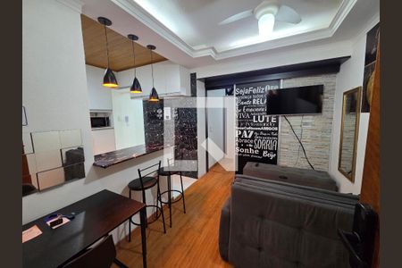 Sala de apartamento para alugar com 1 quarto, 66m² em Vila Tupi, Praia Grande