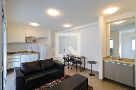 Sala/cozinha de apartamento para alugar com 1 quarto, 38m² em Morumbi, São Paulo