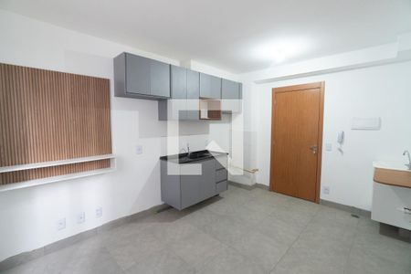 Sala/Cozinha de apartamento para alugar com 1 quarto, 27m² em Jardim Oriental, São Paulo