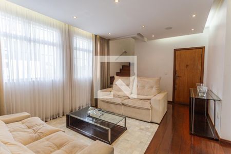 Sala 1 de apartamento à venda com 3 quartos, 174m² em Ipiranga, Belo Horizonte