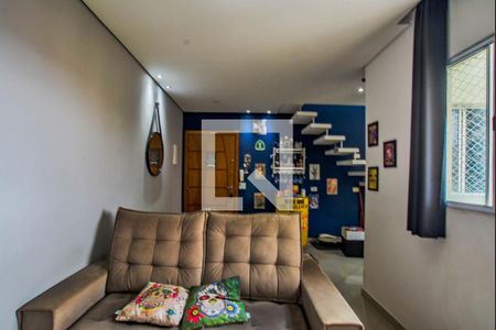Sala de apartamento à venda com 2 quartos, 99m² em Vila Valparaíso, Santo André