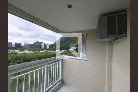 Varanda - Sala de apartamento à venda com 2 quartos, 63m² em Recreio dos Bandeirantes, Rio de Janeiro