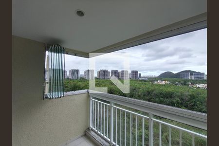 Varanda - Sala de apartamento à venda com 2 quartos, 63m² em Recreio dos Bandeirantes, Rio de Janeiro