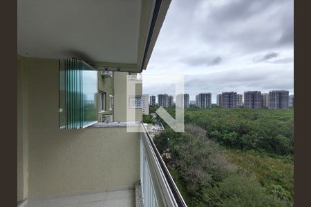 Varanda - Sala de apartamento à venda com 2 quartos, 63m² em Recreio dos Bandeirantes, Rio de Janeiro