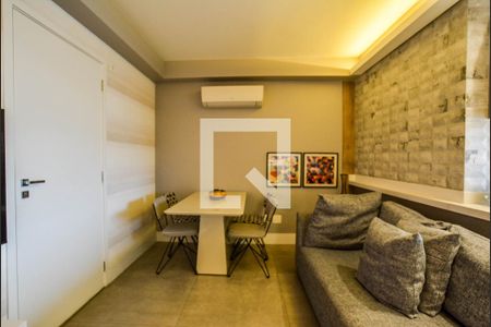 Sala de apartamento à venda com 1 quarto, 60m² em Campestre, Santo André