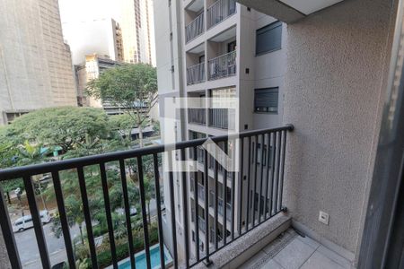 Sacada de apartamento à venda com 1 quarto, 28m² em Bela Vista, São Paulo