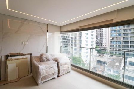 Sala / Cozinha de apartamento à venda com 3 quartos, 93m² em Campo Belo, São Paulo
