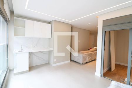 Sala / Cozinha de apartamento à venda com 3 quartos, 93m² em Campo Belo, São Paulo