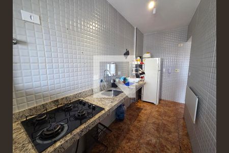 Cozinha de apartamento para alugar com 1 quarto, 45m² em Cidade Ocian, Praia Grande
