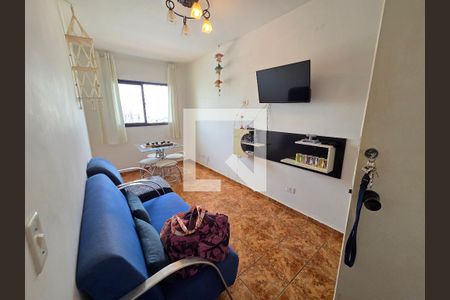 Sala de apartamento para alugar com 1 quarto, 45m² em Cidade Ocian, Praia Grande