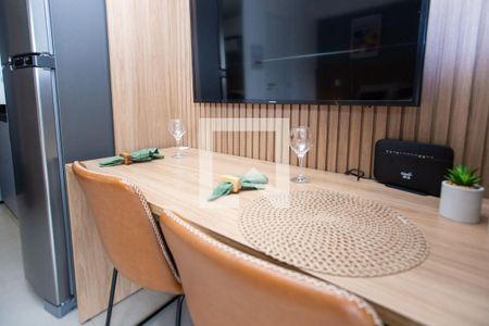 Cozinha de apartamento à venda com 1 quarto, 26m² em Vila Clementino, São Paulo