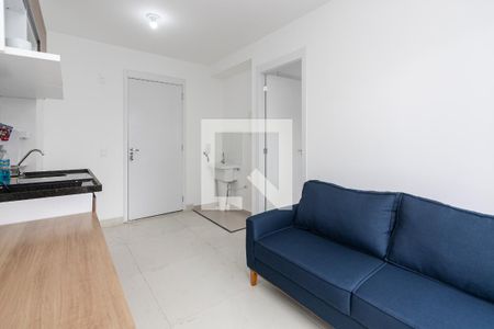 Sala/ Cozinha de apartamento para alugar com 1 quarto, 27m² em Campo Belo, São Paulo