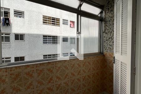 Varanda da Sala de apartamento para alugar com 1 quarto, 45m² em Ponta da Praia, Santos