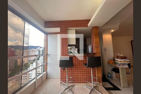 Cozinha de apartamento para alugar com 1 quarto, 89m² em São Pedro, Belo Horizonte