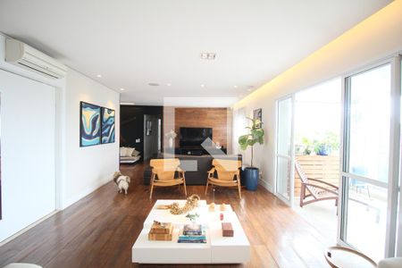 Sala de apartamento à venda com 4 quartos, 200m² em Panamby, São Paulo