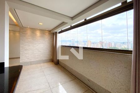 Varanda da Sala de apartamento para alugar com 3 quartos, 96m² em Barro Preto, Belo Horizonte