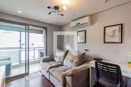 Sala de apartamento à venda com 1 quarto, 112m² em Cidade Monções, São Paulo