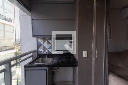 Varanda e Área de serviço de apartamento à venda com 1 quarto, 112m² em Cidade Monções, São Paulo