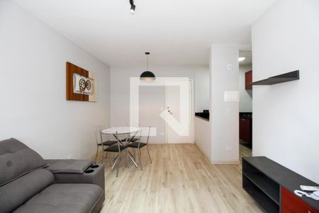 Sala de Estar e Jantar de kitnet/studio para alugar com 1 quarto, 40m² em Jardim Paulista, São Paulo