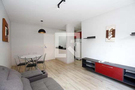 Sala de Estar e Jantar de kitnet/studio para alugar com 1 quarto, 40m² em Jardim Paulista, São Paulo