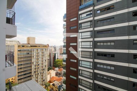 Vista da Sala de Estar e Jantar de kitnet/studio para alugar com 1 quarto, 40m² em Jardim Paulista, São Paulo