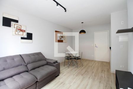Sala de Estar e Jantar de kitnet/studio para alugar com 1 quarto, 40m² em Jardim Paulista, São Paulo