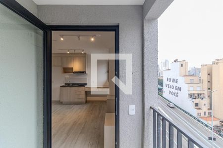 Varanda de kitnet/studio à venda com 1 quarto, 24m² em Campos Elíseos, São Paulo