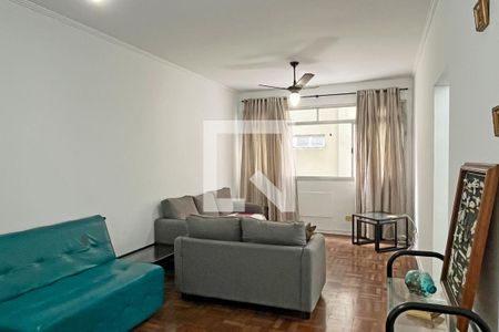 Sala de apartamento para alugar com 2 quartos, 90m² em Ponta da Praia, Santos