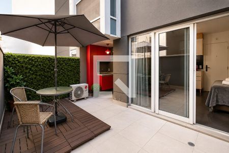 Varanda de kitnet/studio para alugar com 1 quarto, 40m² em Centro Histórico de São Paulo, São Paulo