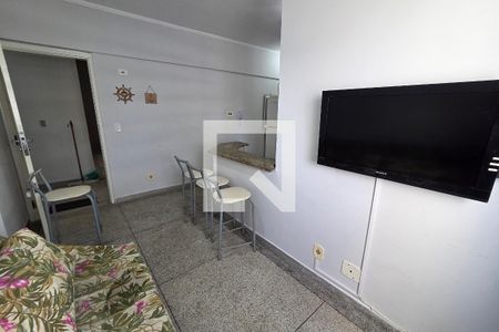 Sala de apartamento para alugar com 1 quarto, 37m² em Boqueirão, Praia Grande