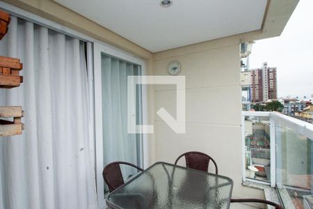 Varanda da Sala de apartamento para alugar com 2 quartos, 57m² em Jardim, Santo André