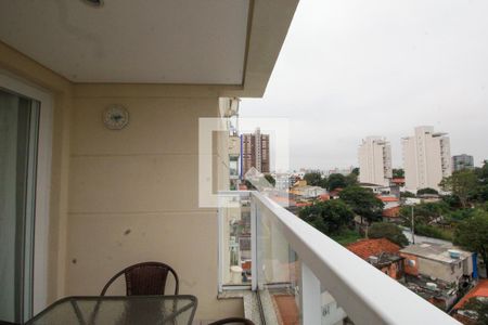 Varanda da Sala de apartamento para alugar com 2 quartos, 57m² em Jardim, Santo André