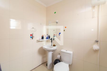 Banheiro da Suíte 1 de casa de condomínio à venda com 3 quartos, 94m² em Vila Campanela, São Paulo