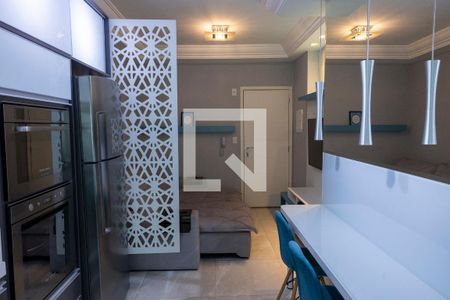 Sala/Cozinha de apartamento para alugar com 1 quarto, 55m² em Jardim Americano, Sorocaba