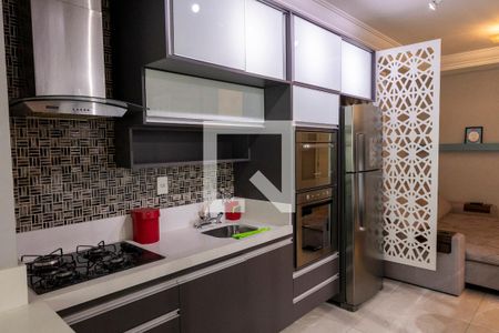 Sala/Cozinha de apartamento para alugar com 1 quarto, 55m² em Jardim Americano, Sorocaba