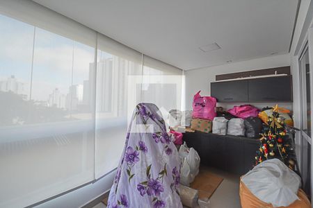 Sacada da Sala/Cozinha de apartamento à venda com 3 quartos, 135m² em Baeta Neves, São Bernardo do Campo