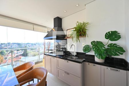 Varanda Gourmet de apartamento à venda com 3 quartos, 133m² em Mirandópolis, São Paulo