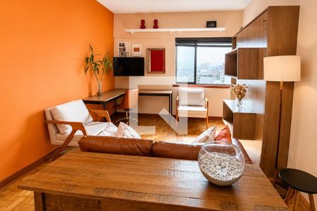 Sala - Dormitório de kitnet/studio à venda com 1 quarto, 32m² em Centro Histórico de São Paulo, São Paulo