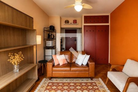 Sala - Dormitório de kitnet/studio à venda com 1 quarto, 32m² em Centro Histórico de São Paulo, São Paulo