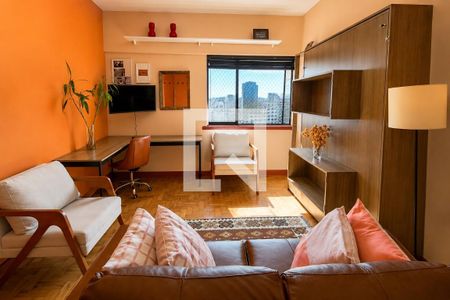 Sala - Dormitório de kitnet/studio à venda com 1 quarto, 32m² em Centro Histórico de São Paulo, São Paulo