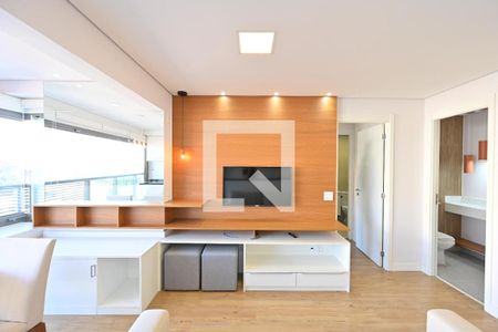 Sala de apartamento à venda com 1 quarto, 49m² em Mirandópolis, São Paulo