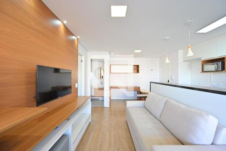 Sala de apartamento à venda com 1 quarto, 49m² em Mirandópolis, São Paulo