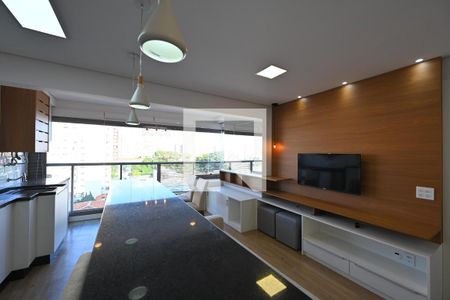 Sala de apartamento à venda com 1 quarto, 49m² em Mirandópolis, São Paulo