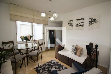 Sala de apartamento à venda com 1 quarto, 49m² em Jardim Botânico, Porto Alegre