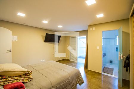 Quarto 1 - Suíte de casa para alugar com 2 quartos, 183m² em Parque Sao Vicente, Santo André