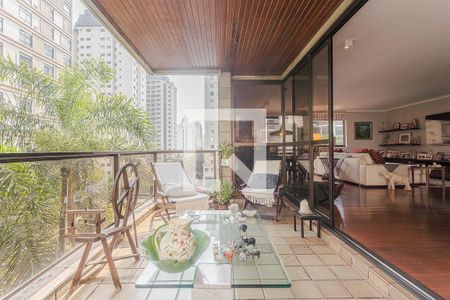 Varanda da Sala de apartamento à venda com 3 quartos, 290m² em Jardim Paulista, São Paulo