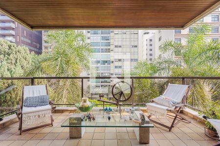 Varanda da Sala de apartamento à venda com 3 quartos, 290m² em Jardim Paulista, São Paulo