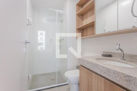 Banheiro de apartamento para alugar com 1 quarto, 25m² em Jardim Paulistano, São Paulo