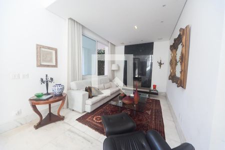 sala de visitas  de casa de condomínio à venda com 4 quartos, 450m² em Ipê, Nova Lima