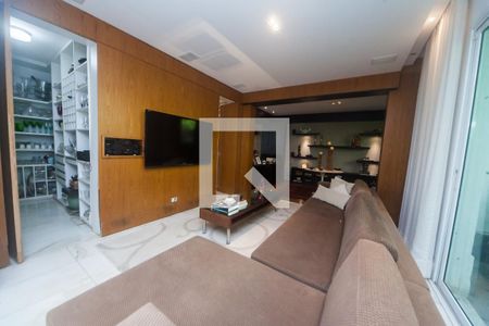 sala de tv de casa de condomínio à venda com 4 quartos, 450m² em Ipê, Nova Lima